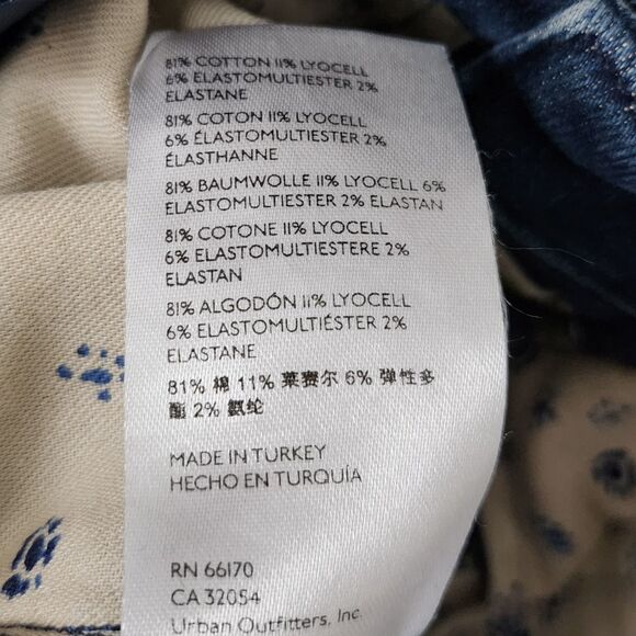 Pilcro Anthropologie Jeans 29 Blue The Demilune Bootcut Dark Wash Mid-Rise - Picture 5 of 9